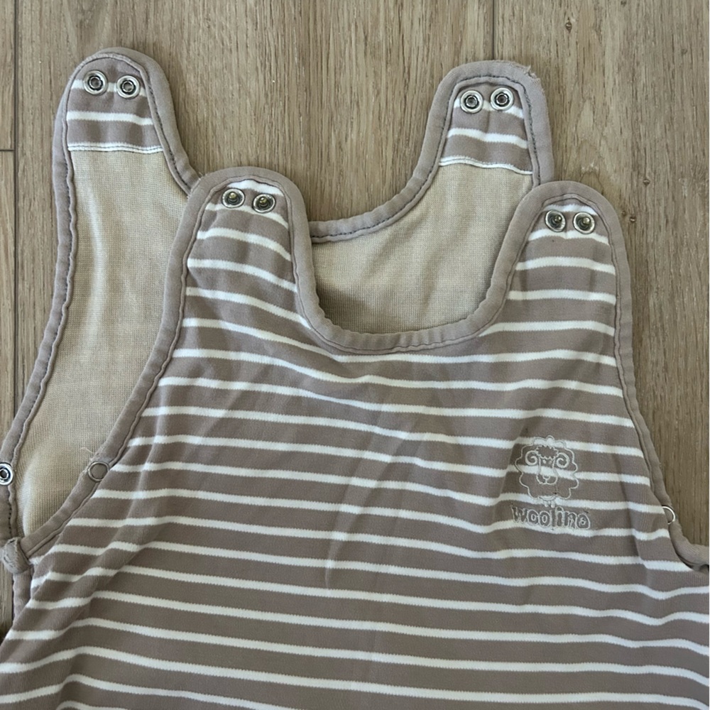 Woolino Toddler Merino Wool and Organic Cotton, Sleep Sack, 2-4 Years, Earth